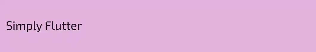 Simply Flutter